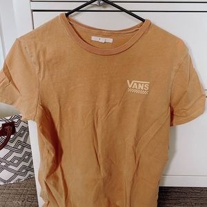 Vans faded yellow short sleeve tee